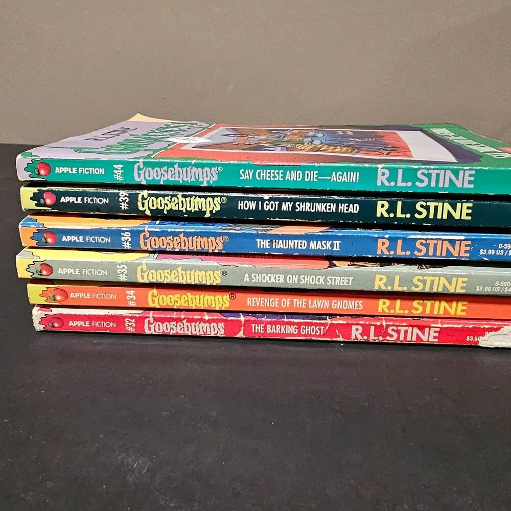Vtg Goosebumps Lot of 6 Books 1990s 32, 34, 35, 36, 39, 45 R. L. Stine